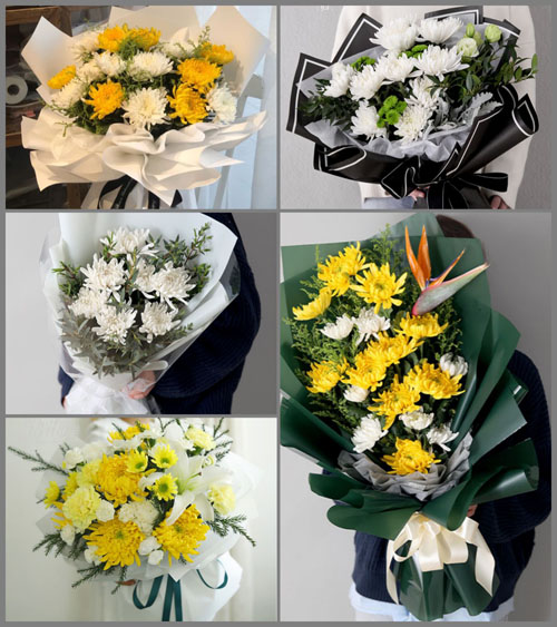 福建福州福清市龙田镇前坑村白事花束代送